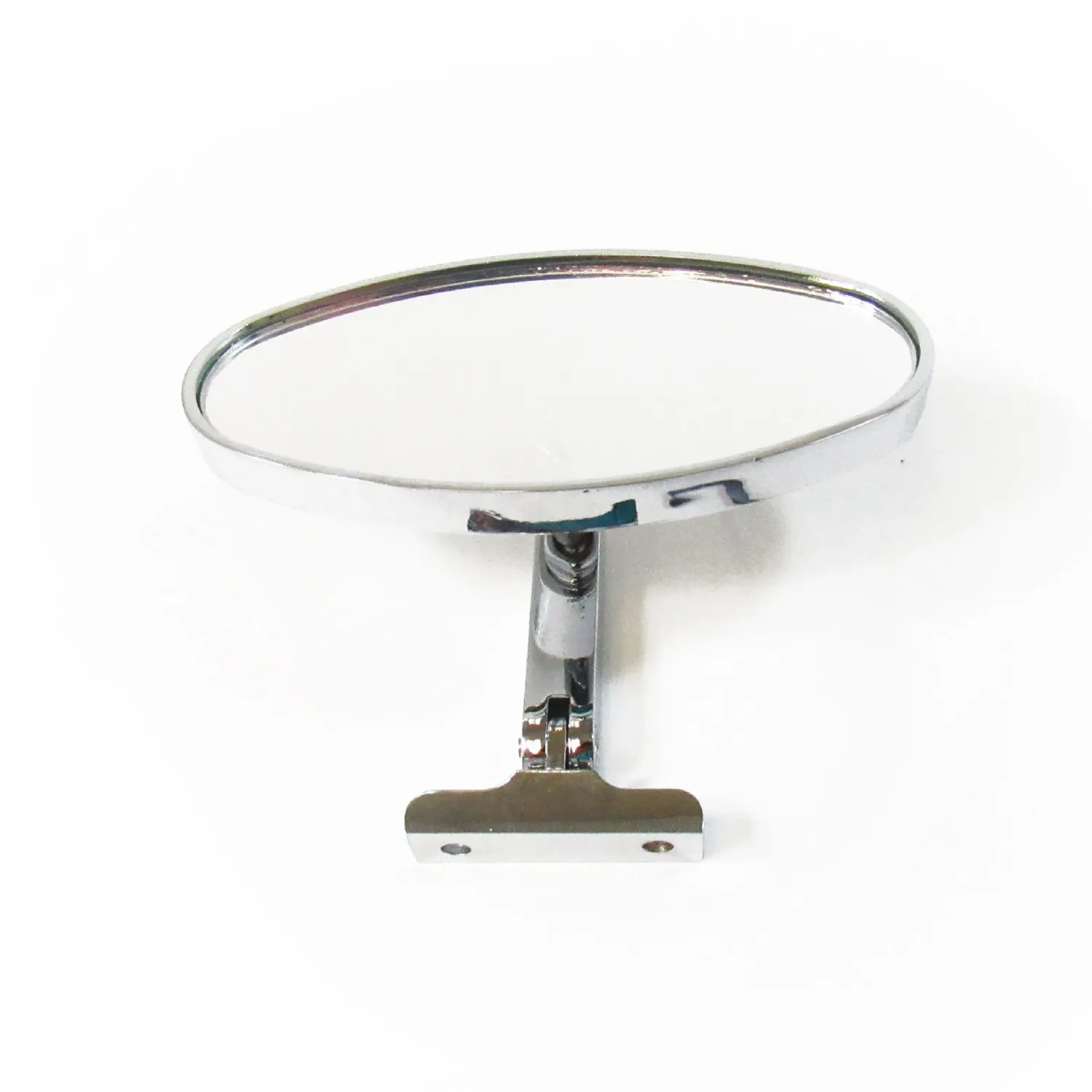 Chrome Aluminum 5 Inch Oval Rear View Mirror – Screw-On Style