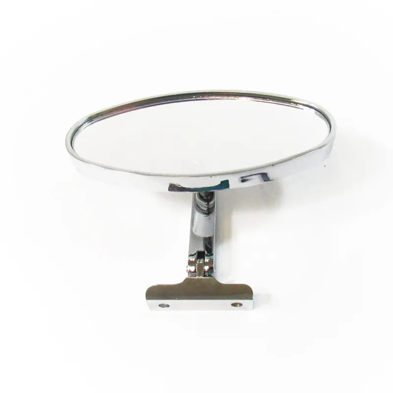 Chrome Aluminum 5 Inch Oval Rear View Mirror – Screw-On Style