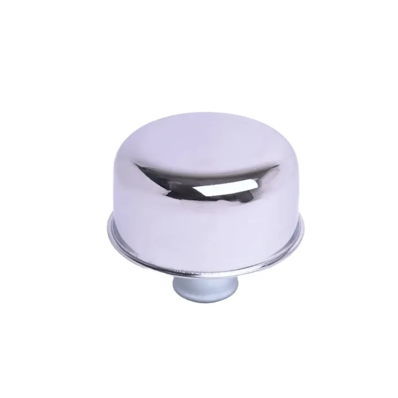 Chrome Steel Push-In Breather Cap – 1 Inch Neck