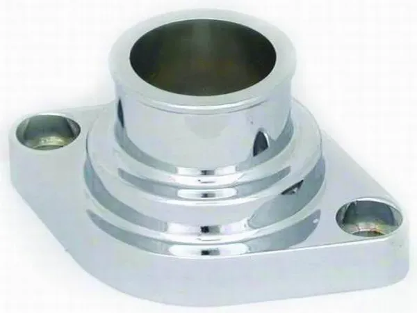 1966–75 Chevy Polished Aluminum Water Neck – Straight