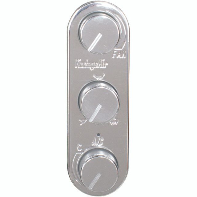 Vintage Air Gen-IV ProLine 3-Knob Control Panel – Polished Aluminum