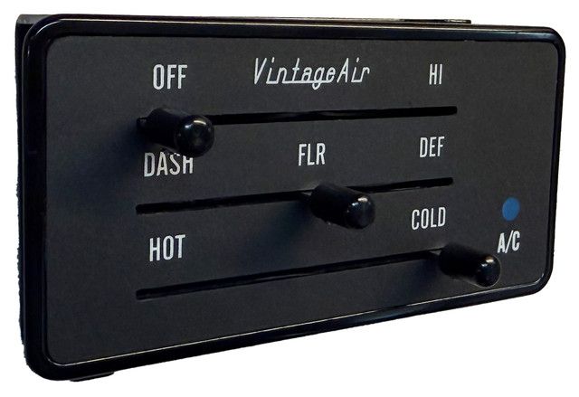 Gen-IV ProLine 3-Lever Rectangular Control Panel – Black