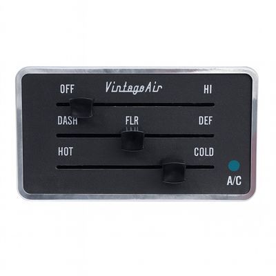 1953–56 Ford F-100 SureFit Control Panel Kit – Black/Chrome