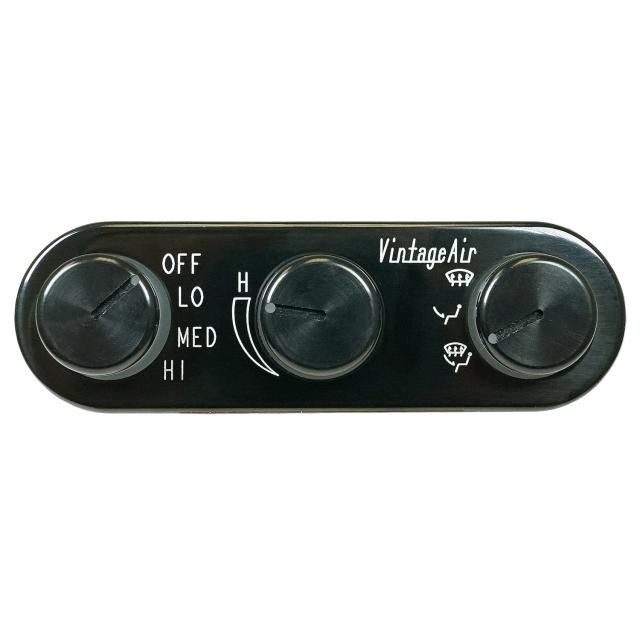 Gen-II ProLine 3-Knob Heater Control Panel – Black Anodized