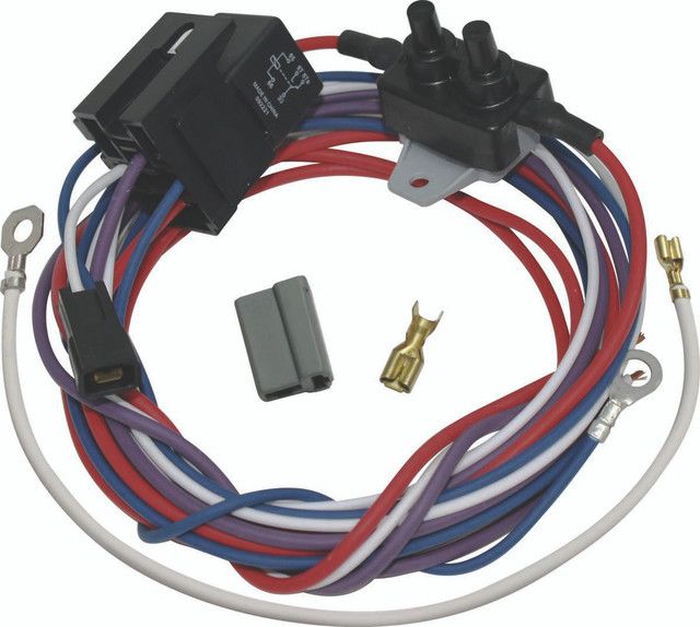 Electric Fan Adjustable Thermostat &amp; Wiring Relay Kit – 30 Amp