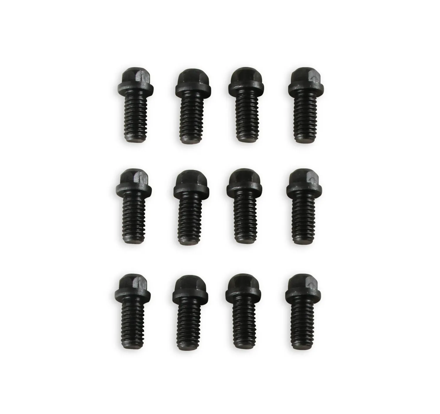 3/8-16 x 3/4&quot; Header Bolt Set – Hex Head, Black Oxide (Set of 12)