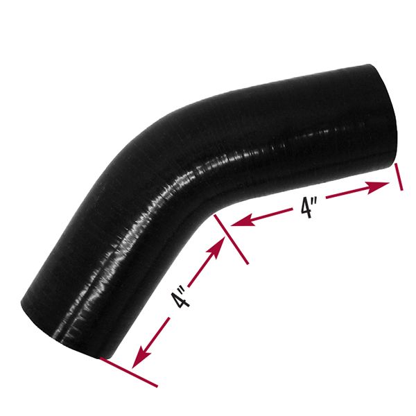 45 Degree Silicone Coolant Hose – 1 1/4 Diameter