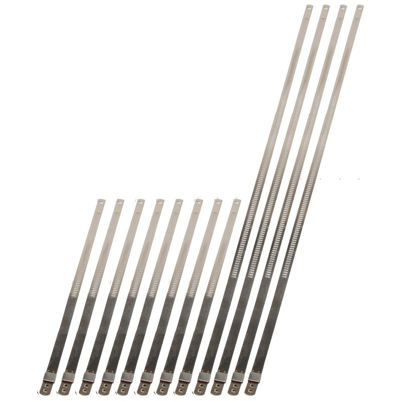 Stainless-Steel Positive Locking Ties – 8mm Variety Pack (9" &amp; 20")