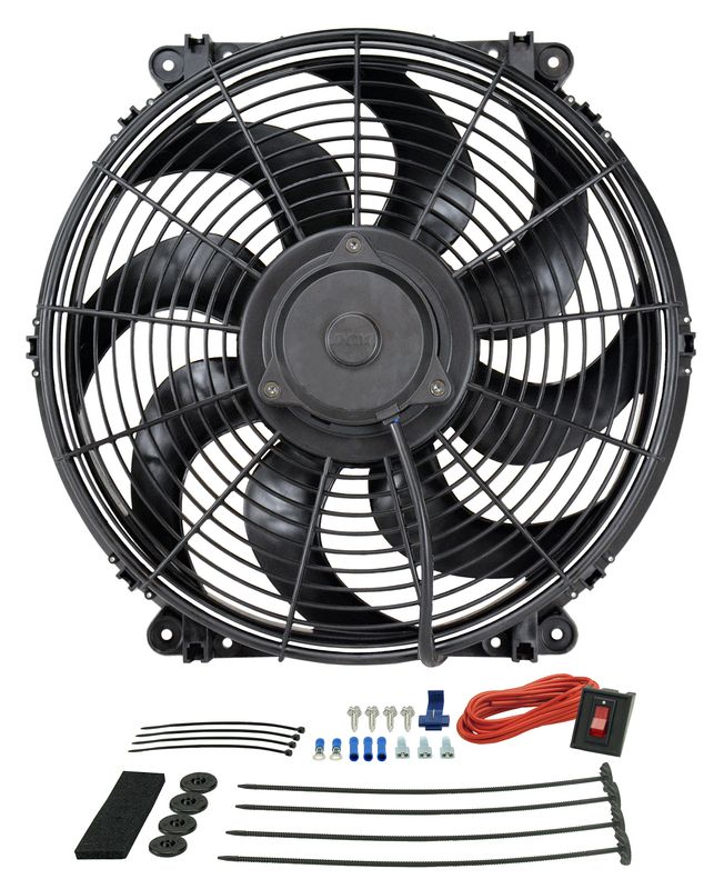 16" Tornado Electric Puller Fan – Premium Mounting Kit