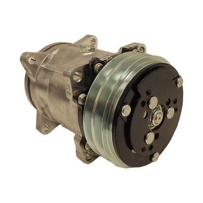 Sanden SD508 Rear-Exit A/C Compressor – Double V-Groove Pulley, Standard Finish