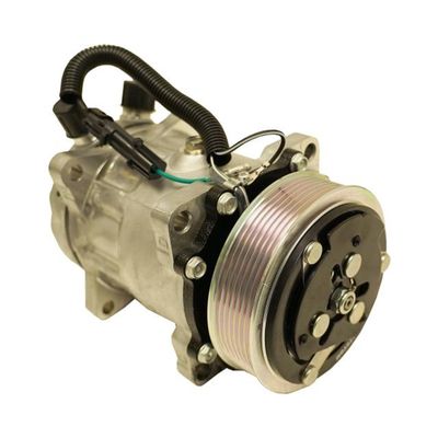 Sanden SD709 Compressor – 7-Groove Serpentine Pulley, Standard Finish