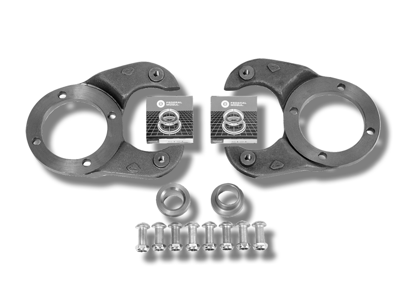 Super Bell Basic Brake Bracket Kit – 5×4½ Bolt Pattern (Standard or Chrome Brackets)