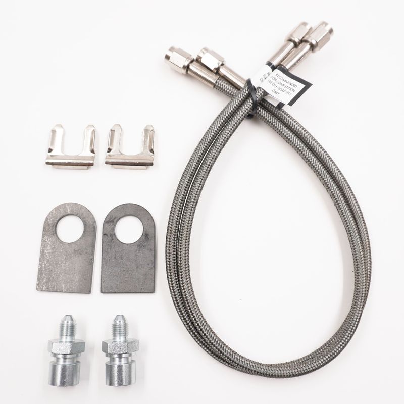 Front Brake Flex Line Kit – 18 in., -3AN, 3/16 in. Inverted Flare