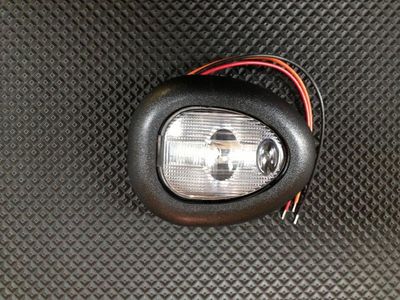Single Dome Interior Light – Black Plastic
