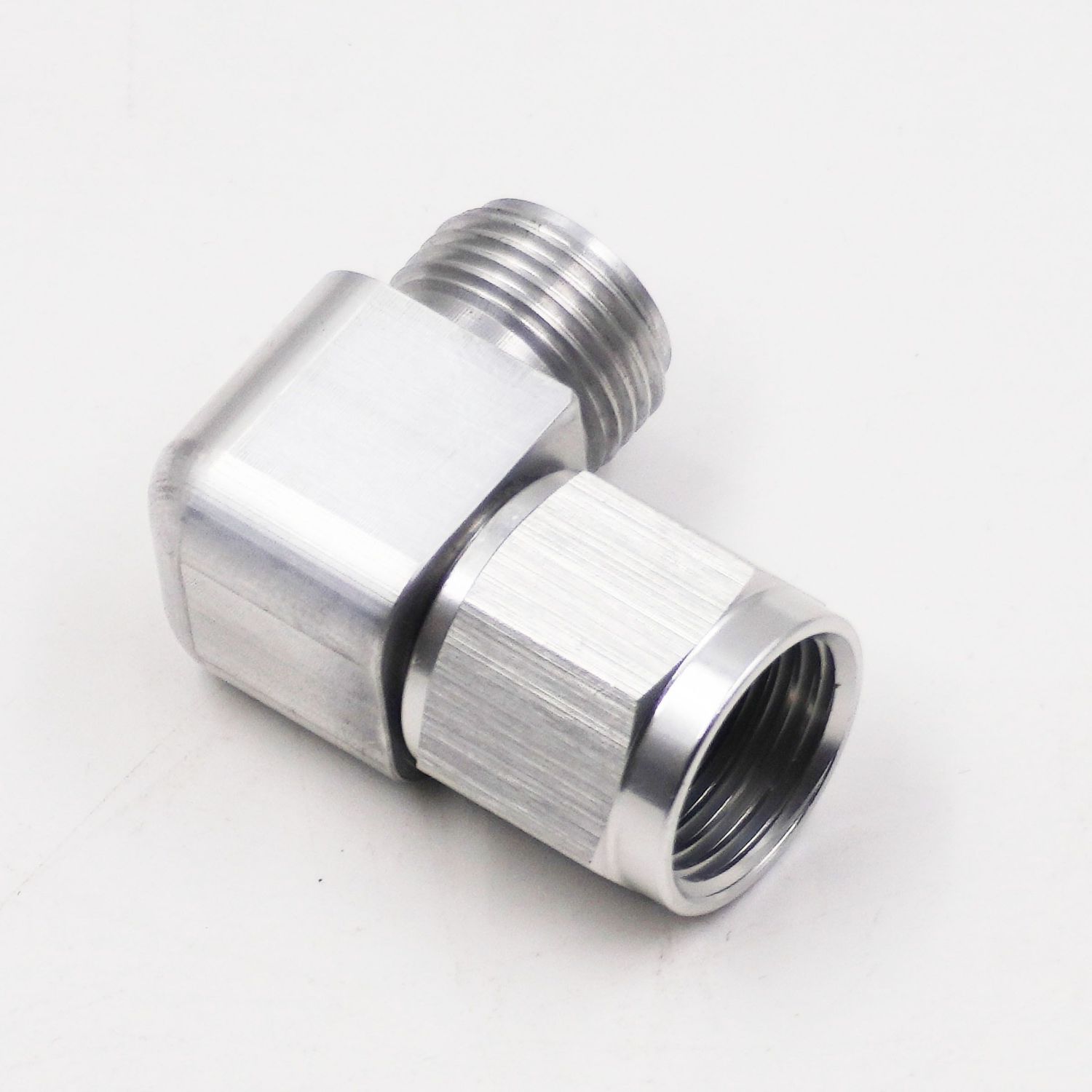 A/C Tite 90° Elbow Fittings with Swivel Nut – #6, #8, or #10