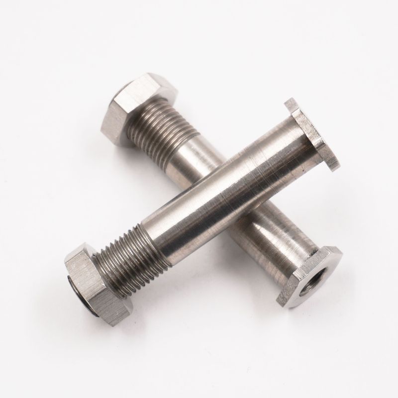 2" to 2-1/2" Stainless Thru-Frame Fittings with Nuts – 1/8" NPT In/Out (Pair)