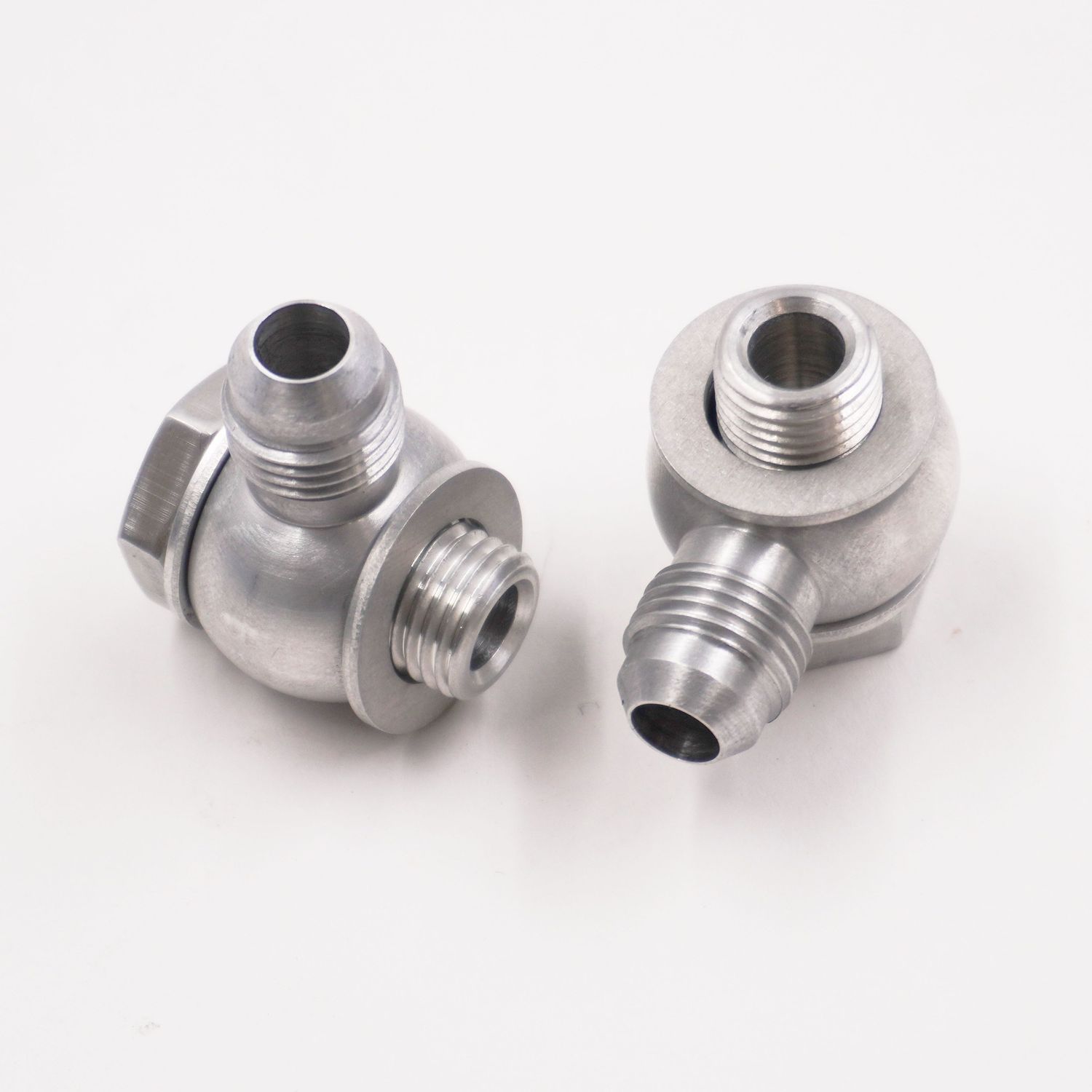 1/4 NPS Transmission Banjo Kit to -6 AN (Aluminum, Pair)