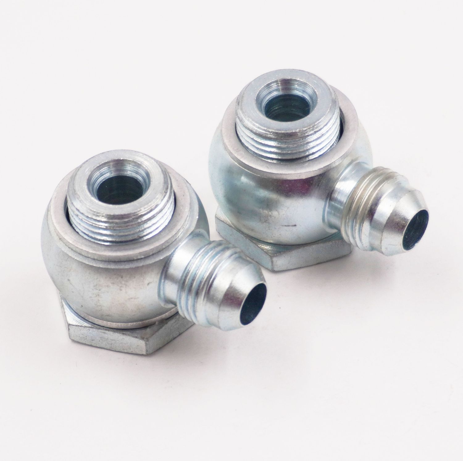 Banjo Fitting Kit – 1/2-20 &amp; 5/8-18 to -6 AN (Steel, Pair)