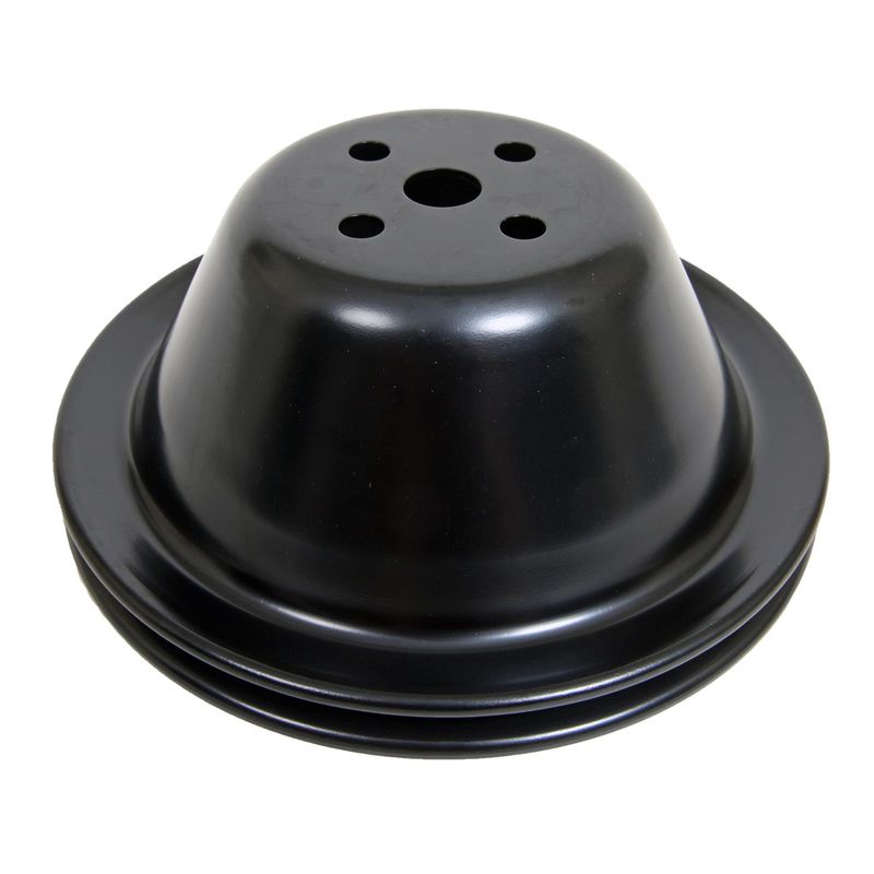 Chevy Small Block 1-Groove Water Pump Pulley – 7.08", Black, Short Pump