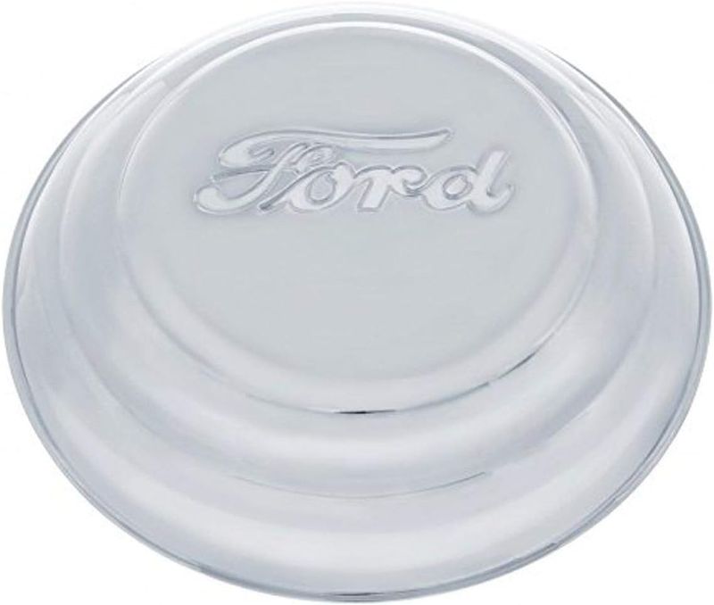1941 Ford Stainless Steel “Ford” Script Hubcap