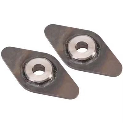 Frame Mount Plates for Tie Rod Ends – 11/16" Ford Taper, Weld-On (Pair)