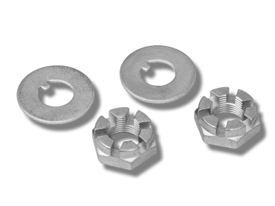 Spindle Nuts and Washers – 1928–1948 Ford &amp; Super Bell Spindles (Pair)