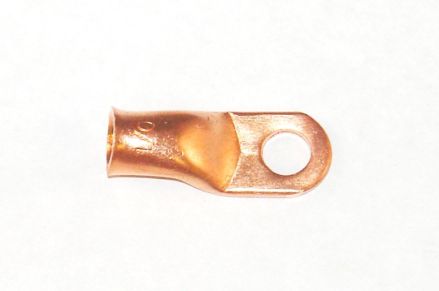 Standard Motor Battery Cable Lug – 1/0 Gauge, 3/8" Stud (Copper)