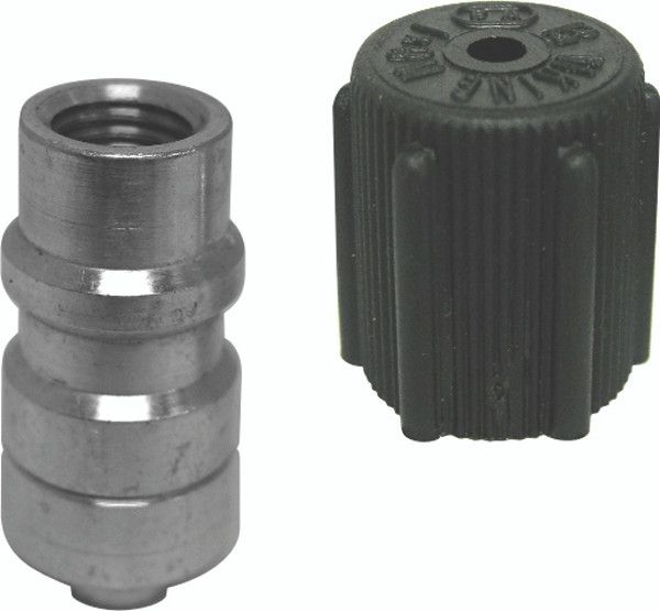 Weld-In Steel A/C High-Side Service Port Fitting – #6 or #8 Line