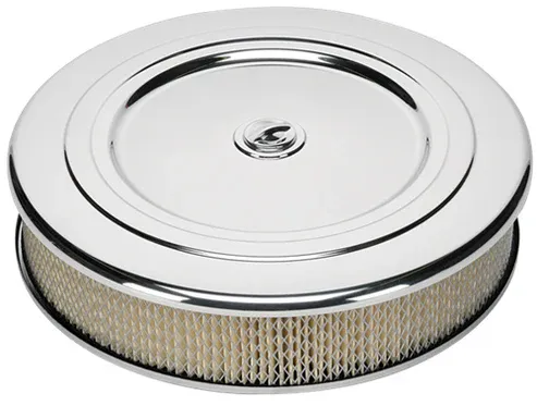 Vintage Round Air Cleaner – 14" Chrome
