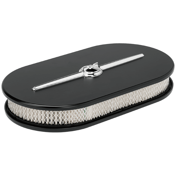 Air Cleaner – Streamline Oval, Large, Satin Black