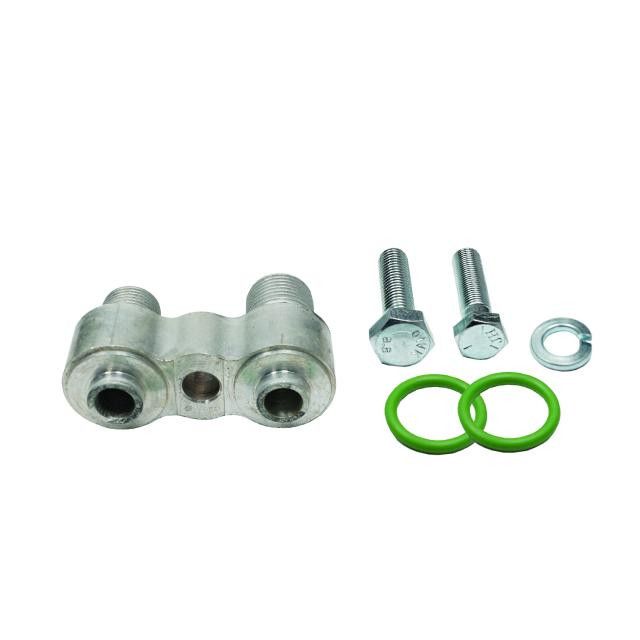 GM A-6 &amp; R4 Early-Style Compressor Adapter Block Kit with Bolt and O-Rings