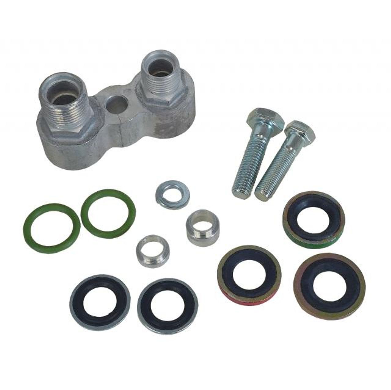 GM A-6 &amp; R4 Compressor Block Fitting Kit – Complete Adapter &amp; Seal Set
