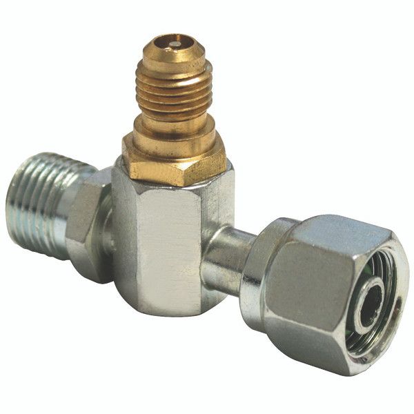 Pressure Switch Adapter Fitting – 3/8" Female O-Ring x 3/8" Male O-Ring with Female Switch Port