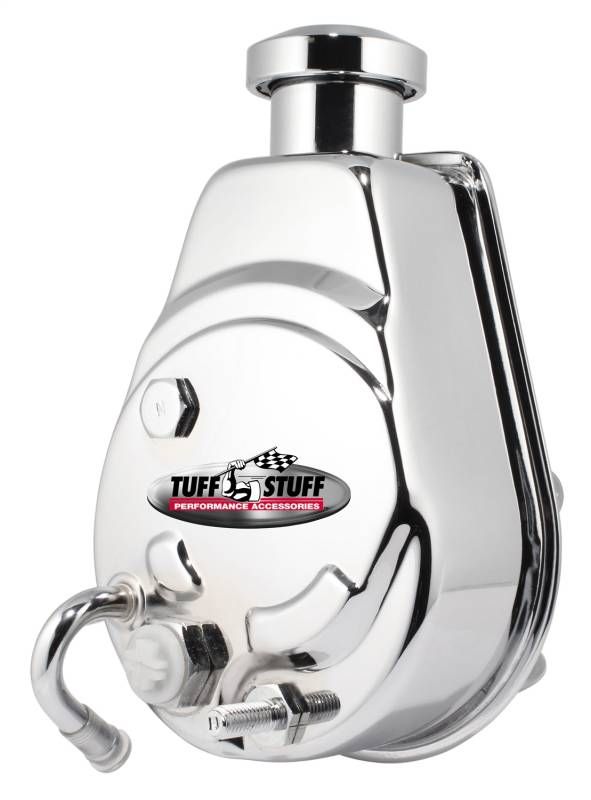 Saginaw Style Power Steering Pump – Universal Fit – Chrome – 1200 PSI