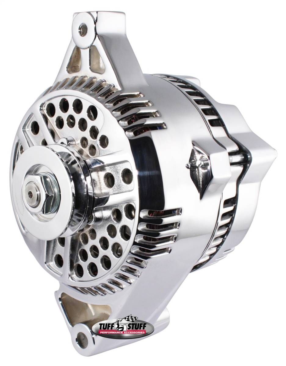 Alternator – 225 High Amp – 1G Case – V-Pulley – Chrome