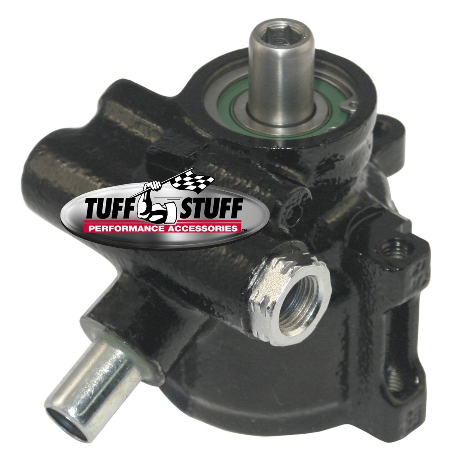 Power Steering Pump – Type II – Cast Iron – Black – With Return Tube