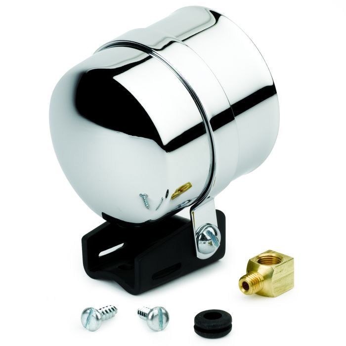 2-5/8 Inch Gauge Pedestal – Chrome Cup – For Electric Gauges