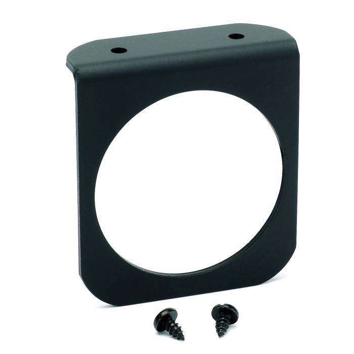 Gauge Mounting Panel – Single – 2-5/8 Inch – Black – Aluminum