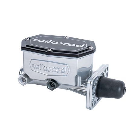 Compact Tandem Master Cylinder – Mopar 4-Bolt – 1 Inch Bore – Chrome Powder Coat