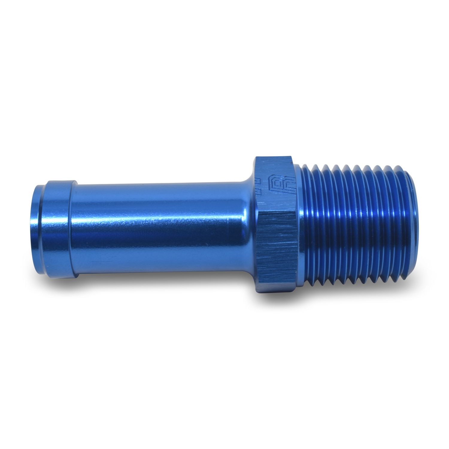 Adapter Fitting, -6 AN, Straight, 1/4 in. NPT to 1/8 in. Tube, Blue