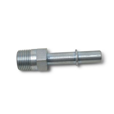 EFI Adapter Fitting, 3/8 in. NPT Male x 3/8 in. SAE Quick-Disconnect Male, Zinc