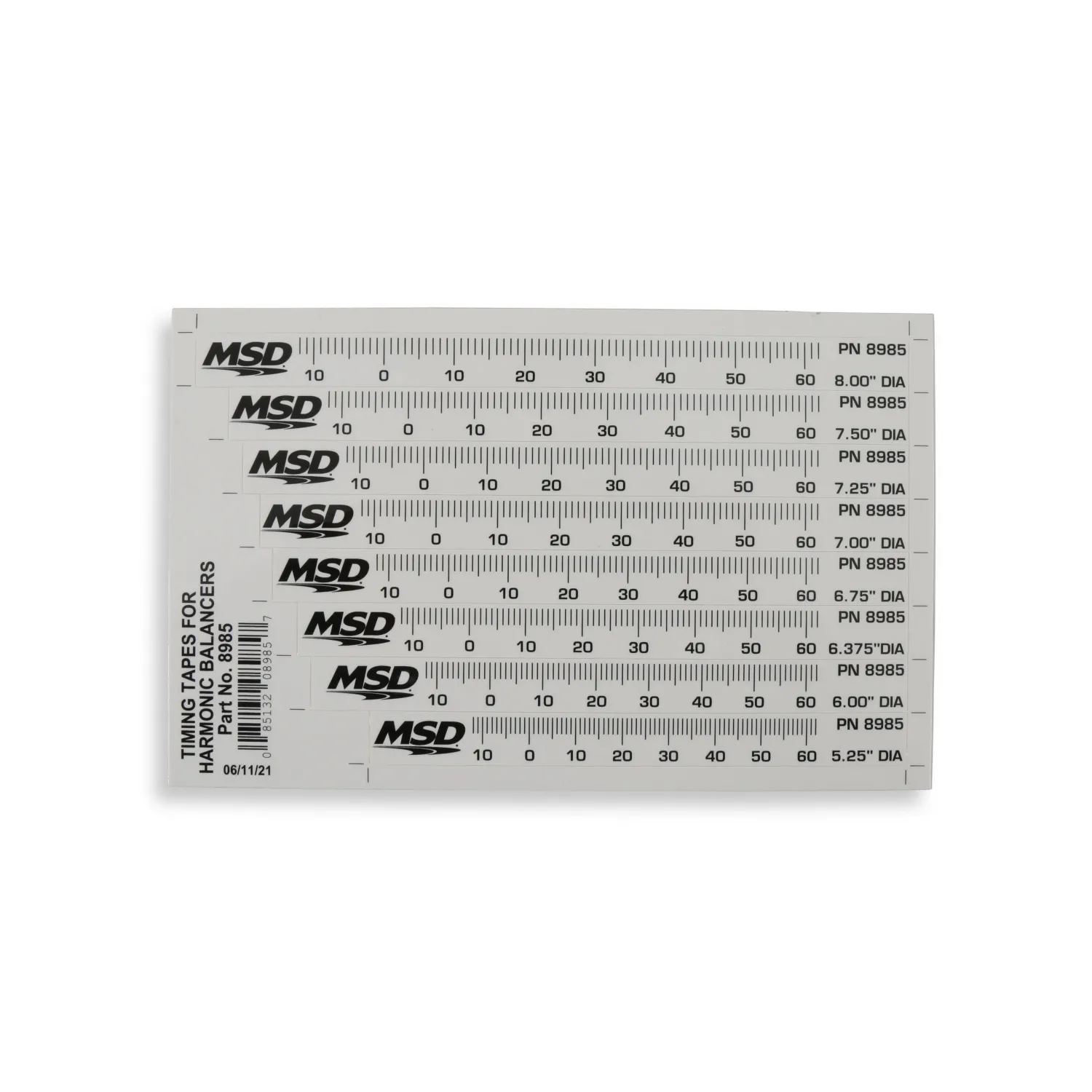 Timing Tape Set – Harmonic Balancer – 5.25 in. to 8.00 in.