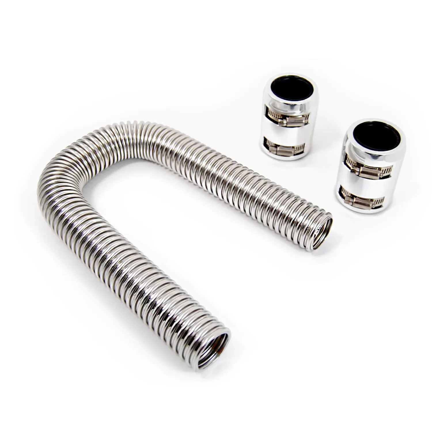24 in Stainless Steel Radiator Hose Kit – Polished