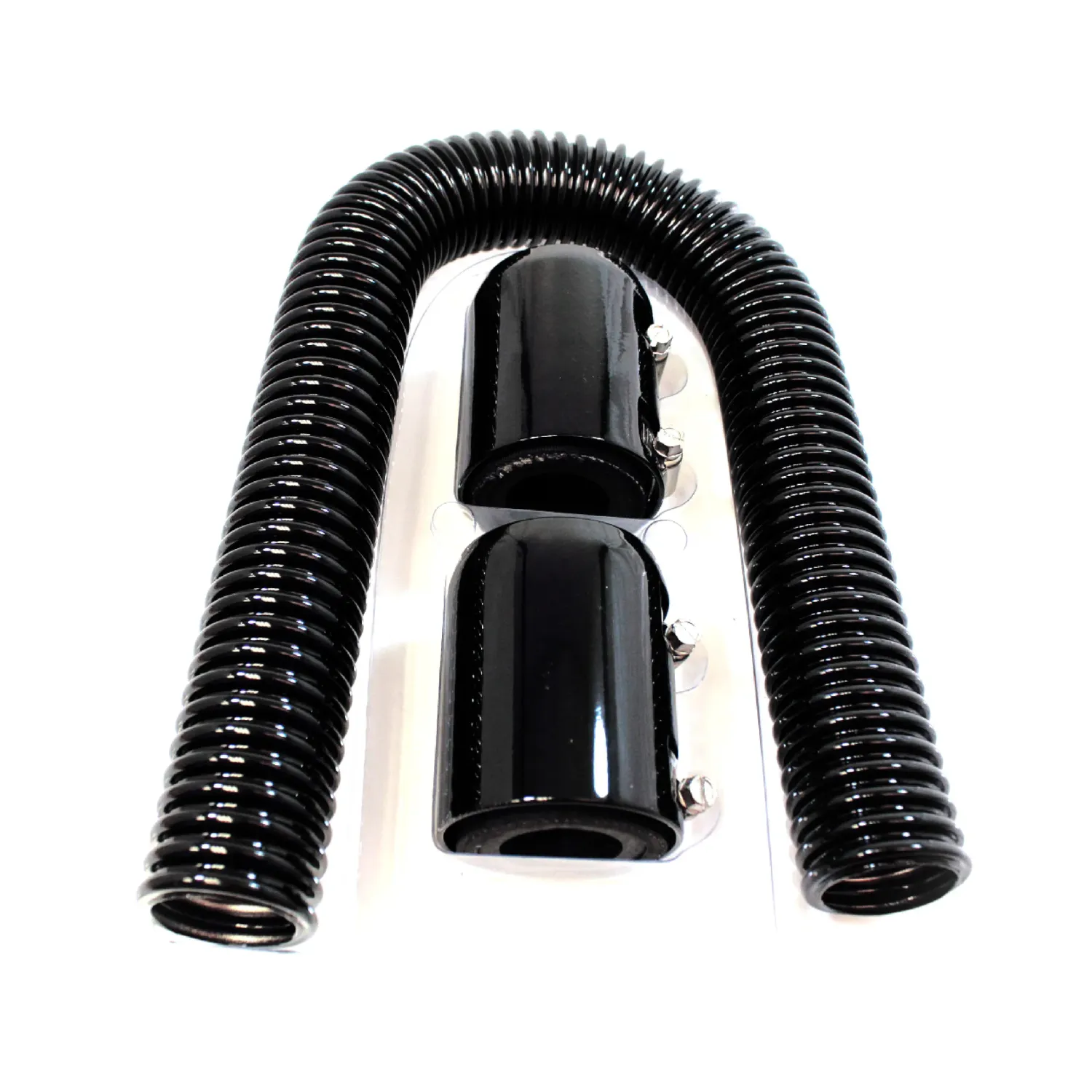 24 in Stainless Steel Radiator Hose Kit – Black