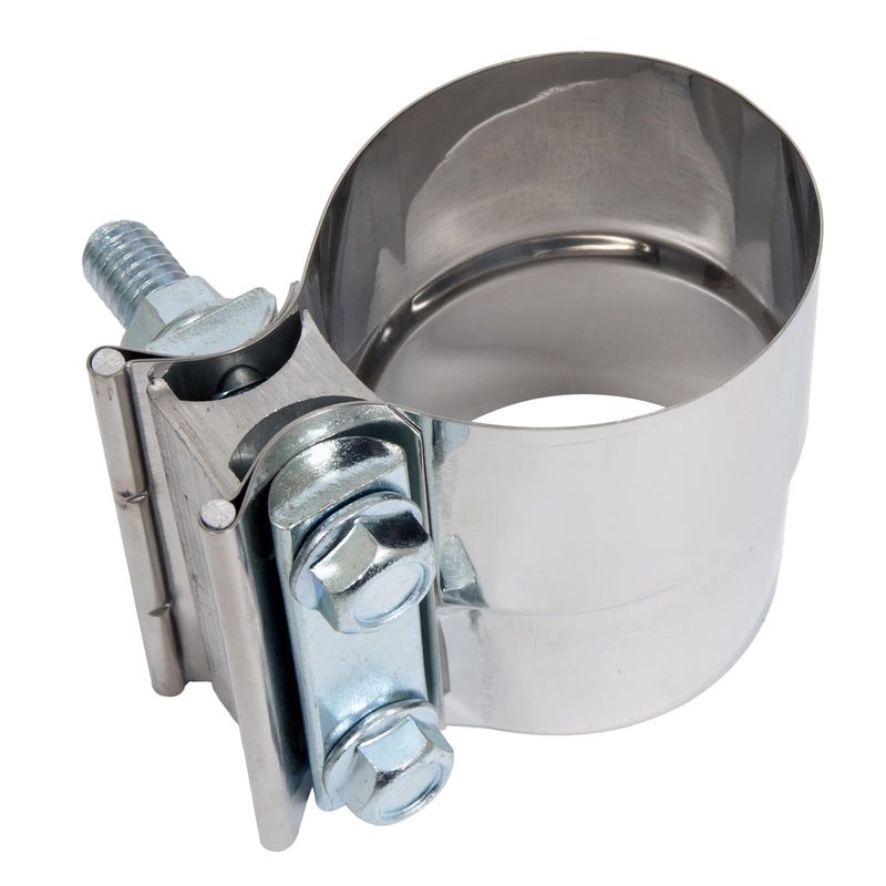 Lap Joint Band Exhaust Clamp – 2.50 in. Polished Stainless Steel