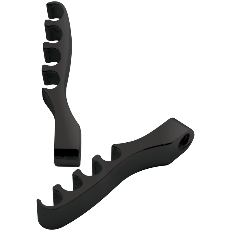 Black Four-Wire Spark Plug Wire Separators – Cylinder Head Mount, Pair