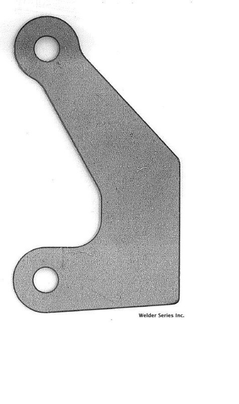 Batwing Side Plate, Weld-On