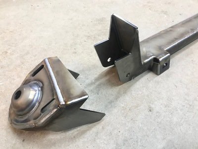 Welded tower and crossmember.