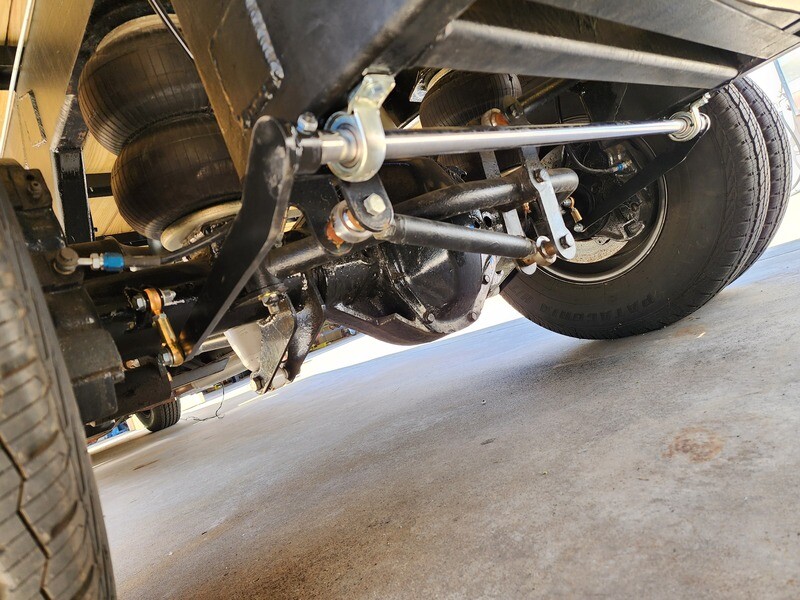 I installed your 1" sway bar kit on the rear of my 46 Ford COE. The kit was nice quality and easy to use. My truck has an 18' ramp bed, Dana 80 rear end, 4 link, watts link, and air bags. It needed a sway bar when it has a load on the back. I also used your weld together 2x4 bends on the front corners of the bed side frame.
