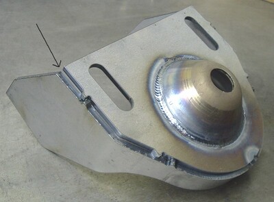 Mustang II upper tower wrap around plate